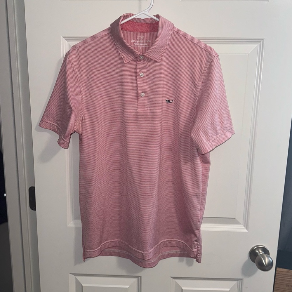 Vineyard Vines Sankaty Polo (Pink) - Size S